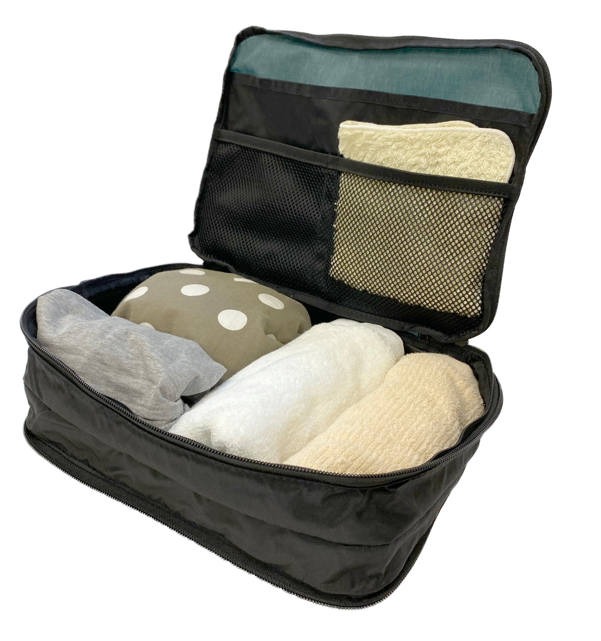 Compression type clothing storage case M/L