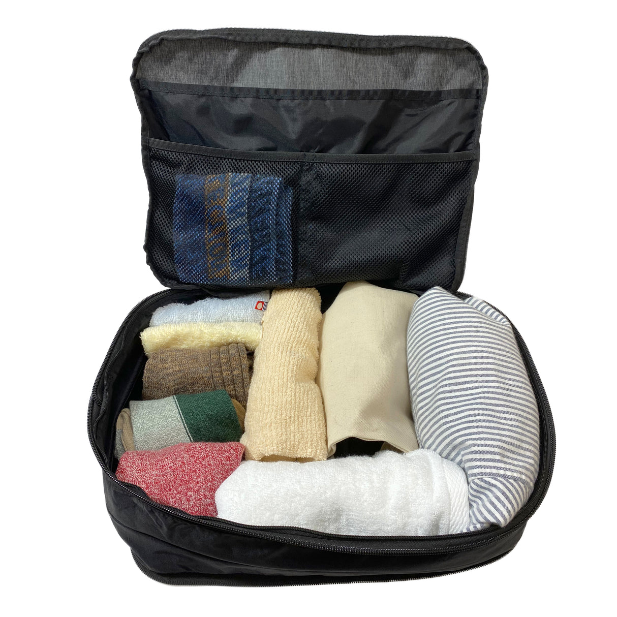 Compression type clothing storage case M/L